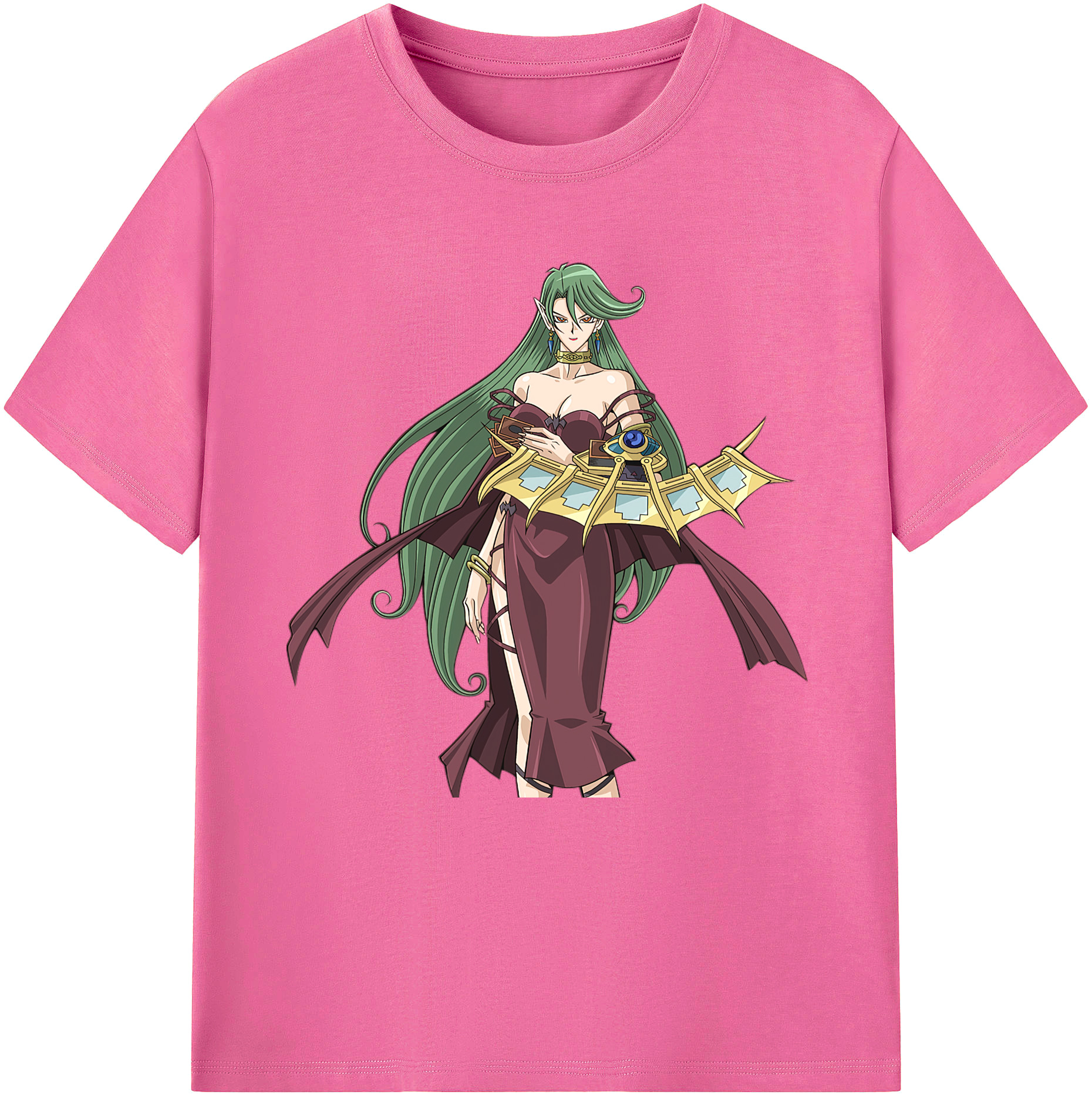 （画像用） 遊☆戯☆王 Yu-Gi-Oh! レディースカジュアルプリントTシャツ（綿100％）
